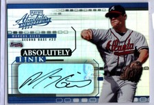 2002 Absolute Memorabilia Baseball Absolutely Ink Marcus Giles AUTO BRAVES