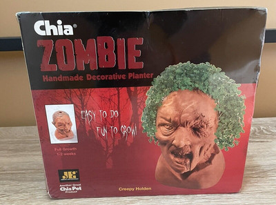 CHIA Pet Zombie Home Planter Seed Kit SEALED NEW Creepy Holden Halloween 2014