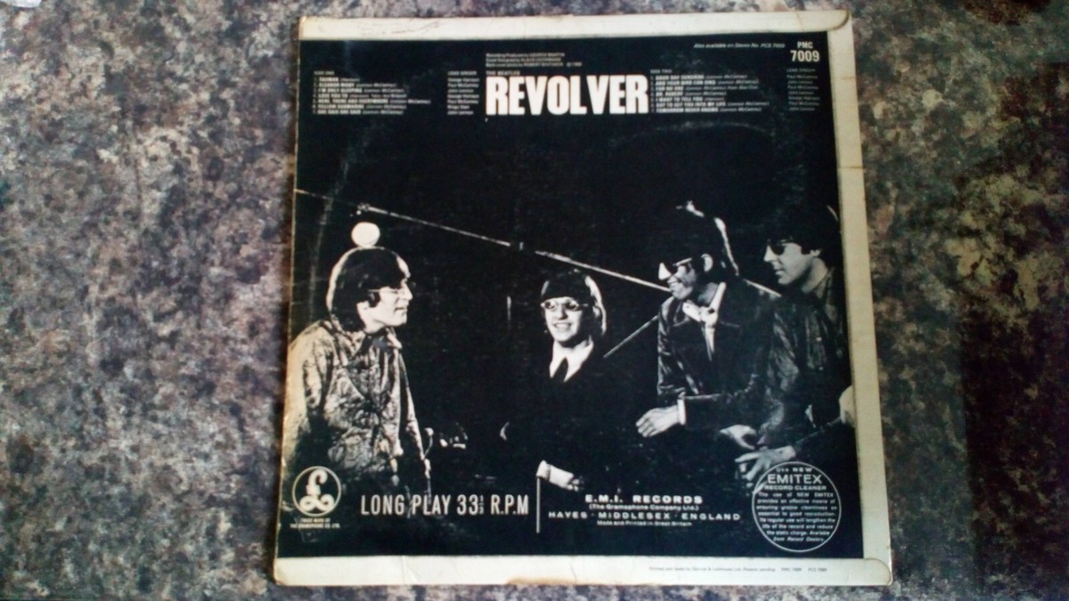 THE BEATLES REVOLVER MONO LP ALBUM VINYL 1966 UK XEX 605-2 XEX 606