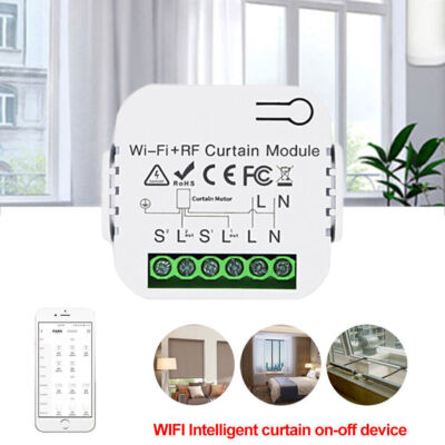 TUYA Smart Wifi RF 433Mhz Jalousie Vorhang Schalter Modul Alexa Google APP Timer