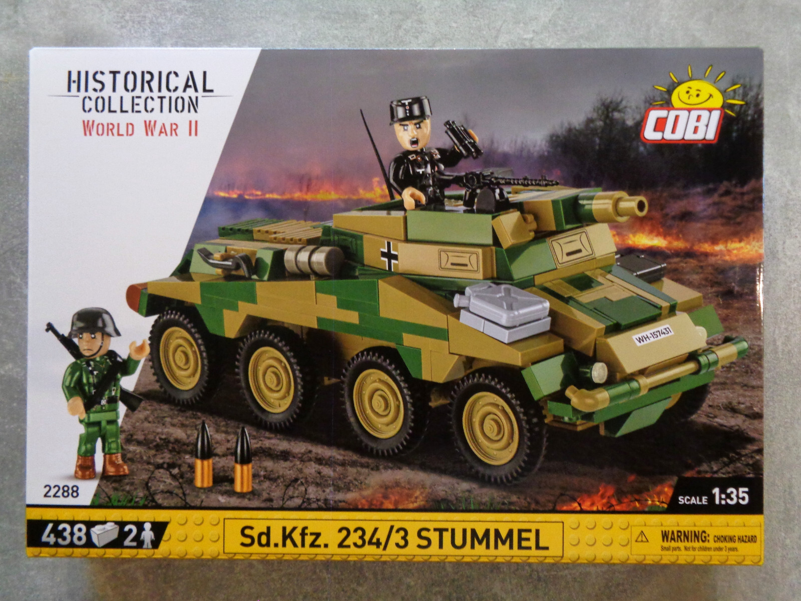 COBI Historical Collection 2288 - Sd. Kfz. 234/3 Stummel, WWII, Panzer, Bausatz, - Bild 5