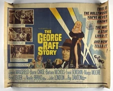 GEORGE RAFT STORY Movie Poster (VeryGood) Half Sheet 28x22 1961 Jayne Mansfield