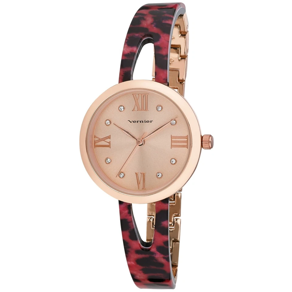 Reloj brazalete Vernier para mujer 34 mm resina medio eslabón medio redondo Foto 2 de 4