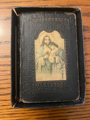 Antique - The Key of Heaven Prayer Pocket Book 1924 - 4 x 2.5 Made In Belgium - Picture 7 of 7