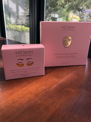 Set: MZ SKIN Hydra-Lift Golden Facial And Eye Treatment Masks Dr. Maryam Zamani