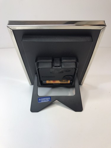 Silber Kaminuhr 6 1/8”x 4 5/8” - Bild 5 von 7