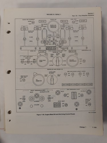 Navy Model P-3C Aircraft Flight Manual June 15, 1988, Original - Picture 7 of 12