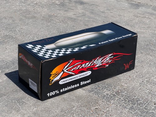 BLACK (LIMITED EDITION) KM250 - WickedFlow Kamikaze Muffler 2.5" Inlet/Outlet - Picture 3 of 6