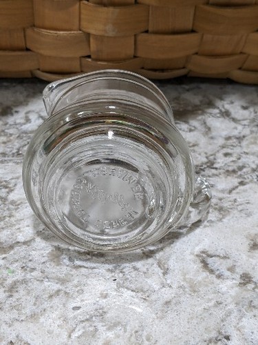 KELLOGG'S Correct Cereal Creamer, Vintage 1930'S ERA Glass Clear 3" Tall - Picture 6 of 6