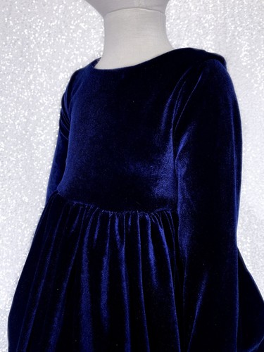 V-Back Velvet Long Sleeve Junior Infant Dress Wedding Pageant Birthday Christmas - Picture 48 of 82