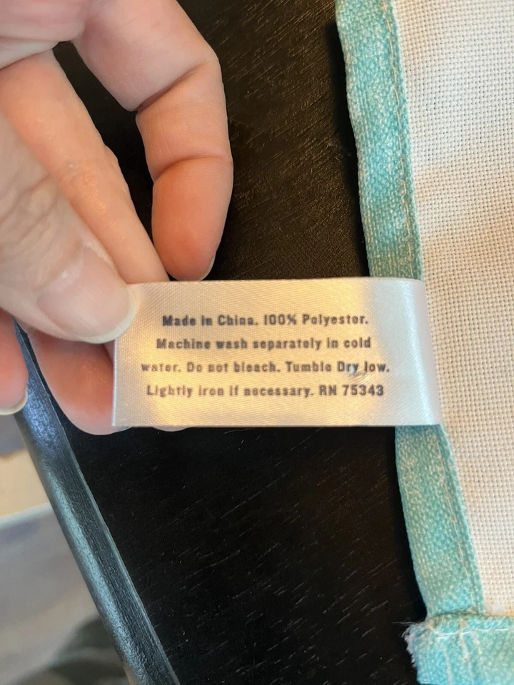 Juego de 8 servilletas Tommy Bahama verde azulado y blanco 18” X 18” ¡Limpias! Foto 4 de 4