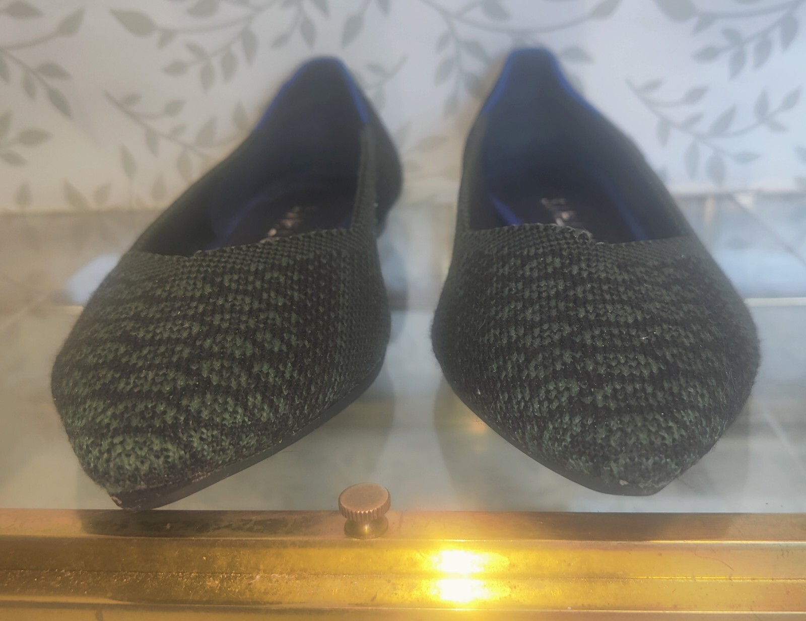 Rothys The Point Rare Lapis Python Green Flats Wo… - image 3