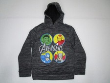 Marvel Kids Black Avengers Hoodie Size 5