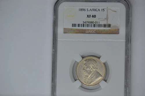 South Africa: 1896 1 Shilling- NGC XF-40.