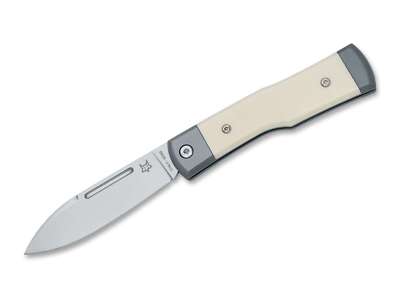 Fox Knives Gunstock M390 Titan Ivory G10 Taschenmesser 42a Slipjoint  FX-558 BO