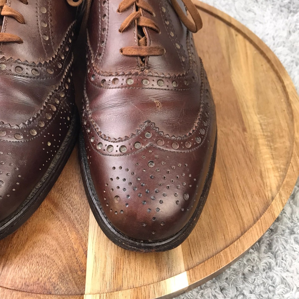 Polo Ralph Lauren long wingtip brown leather Oxford Mens 11.5‎ Polo Ralph Lauren Wingtip Oxford Mens 8.5D Brown Leather  main image 4