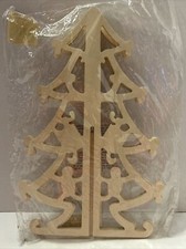 Christmas Wooden Christmas Tree For Decorations, Holiday Ornaments NIP