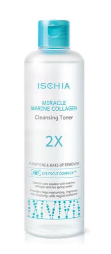 Ischia Miracle Marine Collagen Cleansing Toner 2X 350ml Moisturizing K-Beauty