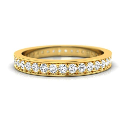 0.55CT TW Diamond Eternity Band in 14K White Gold Stackable 2.2mm wide SIZE 7 - 第 8/15 張圖片