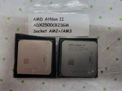 LOT OF 2 - AMD ATHLON II X2 250 CPU (3GHz, Socket AM2+/AM3)- ADX2500CK23GM