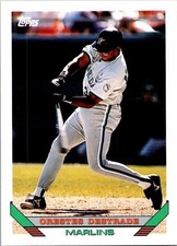 Orestes Destrade Topp 11T Miami Marlins Sebu (Japan) 1993 Baseball Card