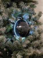INNA-Glas KüNstlicher Weihnachtsbaum Kugel Luvelia, GläNzend Schwarz, 5 StüCk