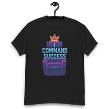 I Command Success Cyberpunk Graphic Tee Voiceritzy Men’s Cotton Streetwear