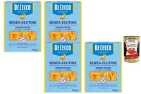 De Cecco Senza Glutine Penne Rigate Glutenfreie Pasta 4X400G +Polpa 400G