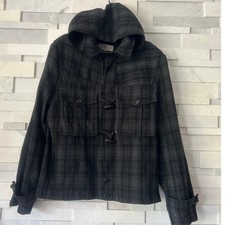 7 FOR ALL MANKIND Wool Blend Gray Black Plaid...