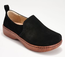 Alegria Leather Slip-Ons Orygin Black Truffle 38/M New