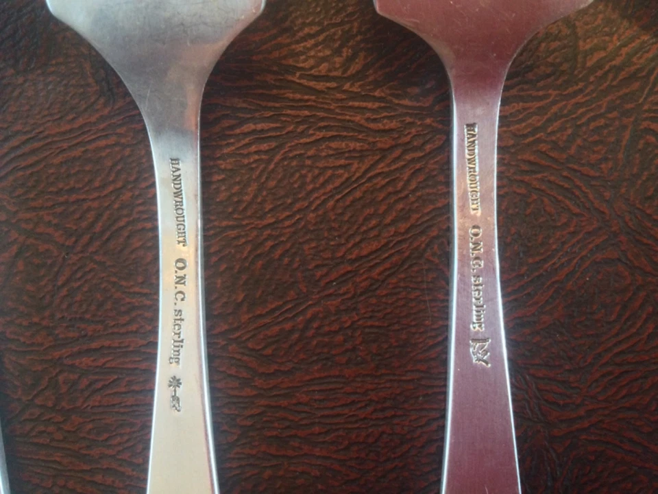 Ajuste de lugar de plata esterlina de 6 piezas "Newburyport", Old Newbury Crafters (ONC) Foto 4 de 4