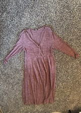 Bloomchic Maxi Dress Long Sleeve Blush Pink With Pockets Size 10