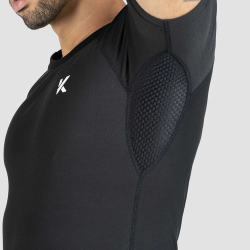 Kewlioo Herren Sauna Anzug Hemd - Wärmefang Schweiß X-Large schwarz - Bild 7 von 8