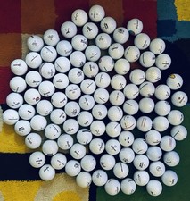 100 MINT 5A golf balls   assorted brands and models. See photo