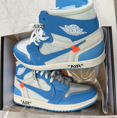 Nike Air Jordan 1 Retro OG x Off-White High UNC Blue/White 2018 AQ0818-148