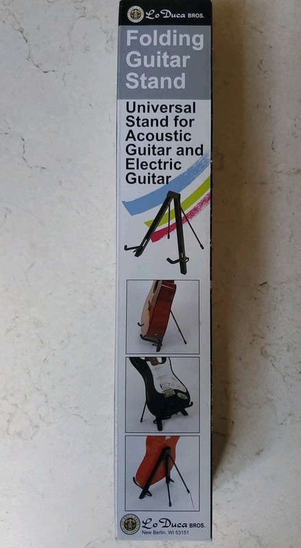 Lo Duca Folding Guitar Stand Universal Stand For Acoustic And Electric Guitar