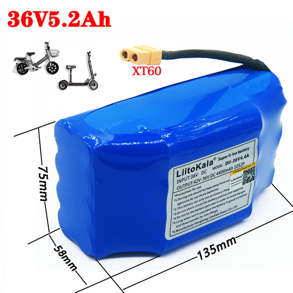 36V 4.4Ah 5.2Ah Rechargeable Li-Ion Battery For Hoverboard Scooter balance board