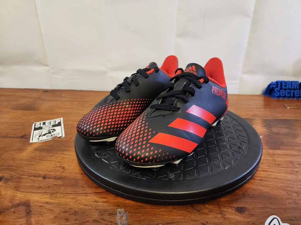 adidas Jr. Predator Soccer Cleats Core Black/Red Size 12K US TODDLER - Image 3 of 4
