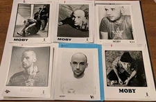 MOBY - 1990s & Early 2000s Lot Of 6 Press Release & Publicity 8x10 Photo Sets