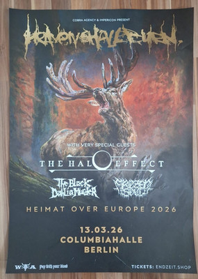 HEAVEN SHALL BURN - Heimat Over Europe Tour - Poster Plakat Berlin 2026 (A1)