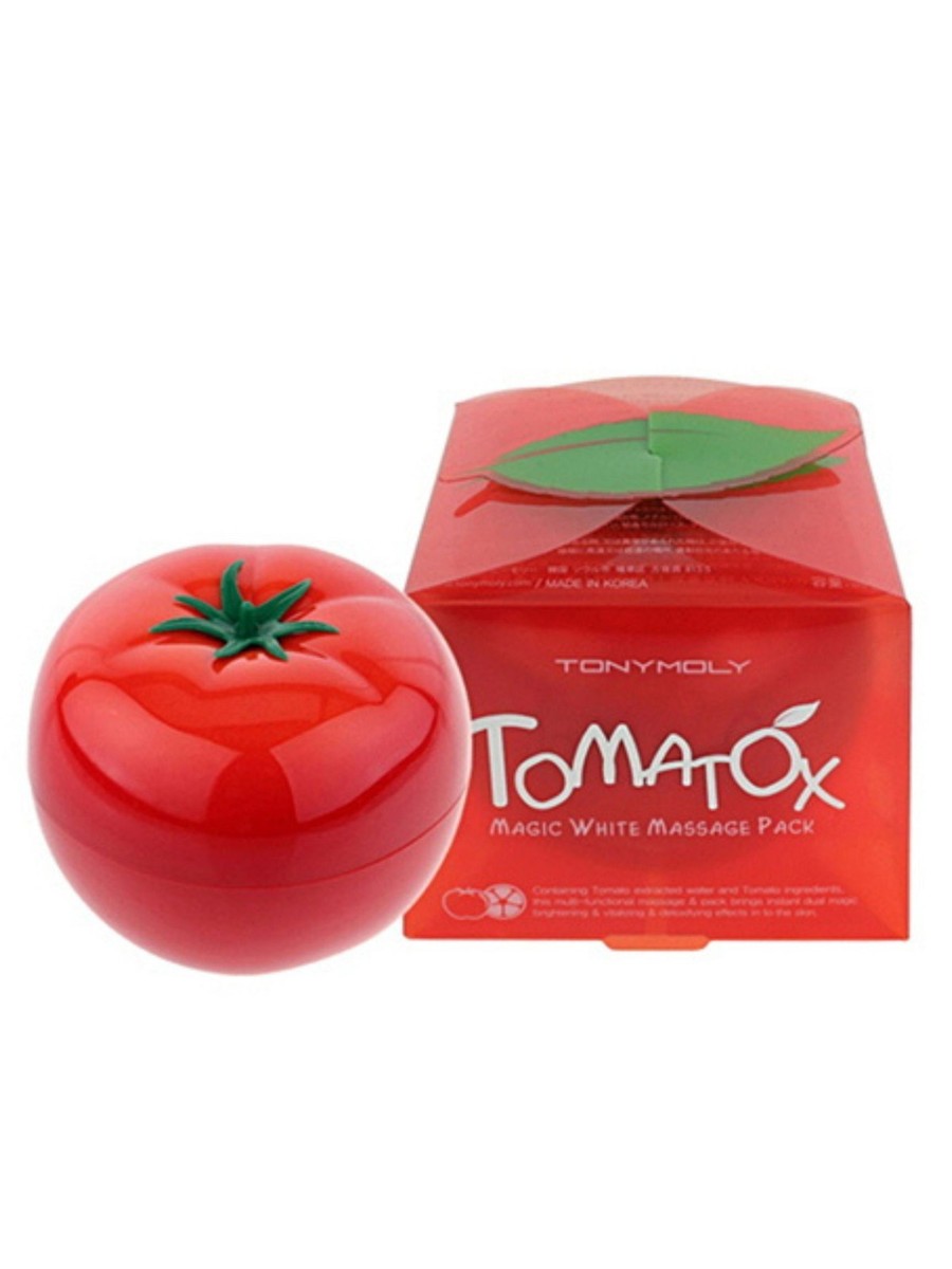 未使用7inch 2枚セット　Tomato Boys 和モノ TONYMOLY Tomatox Magic Face Mask, Korean Wash-Off Face Massage