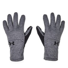 Under Armour Gloves, 025 Castlerock/Steel/Black Size Medium Men's Storm Fleece