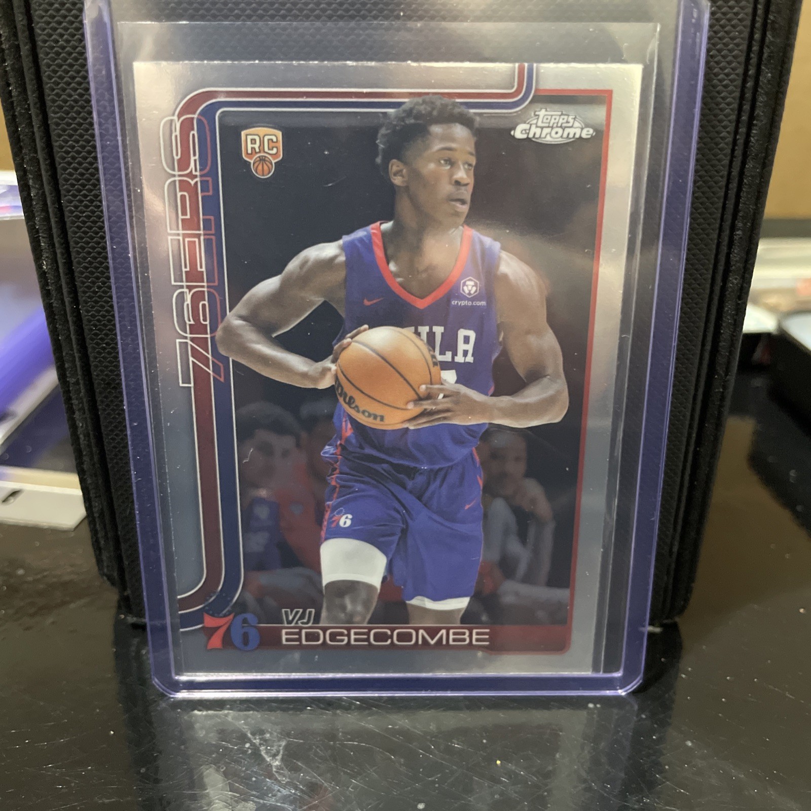 2025-26 Topps Chrome Basketball-#253 VJ Edgecombe (RC) Sixers