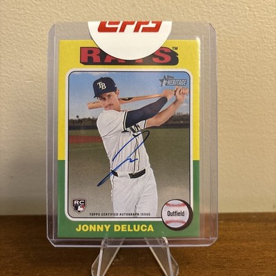 2024 Topps Heritage High Number Jonny Deluca Real One Auto RC #ROA-JDE Rays