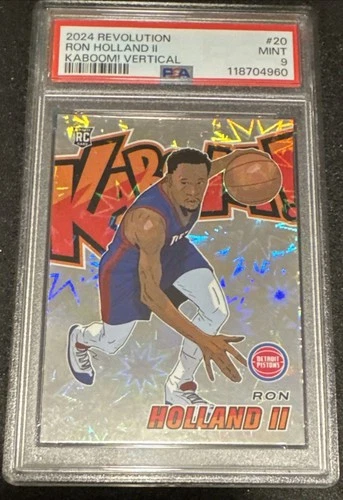 2024-25 Revolution Kaboom Ron Holland II RC PSA 9 Pistons Vertical Rookie 📈 🔥