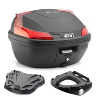 Givi B37N Monolock 37LT Motorrad Topcase Schwarz + Montageplatte