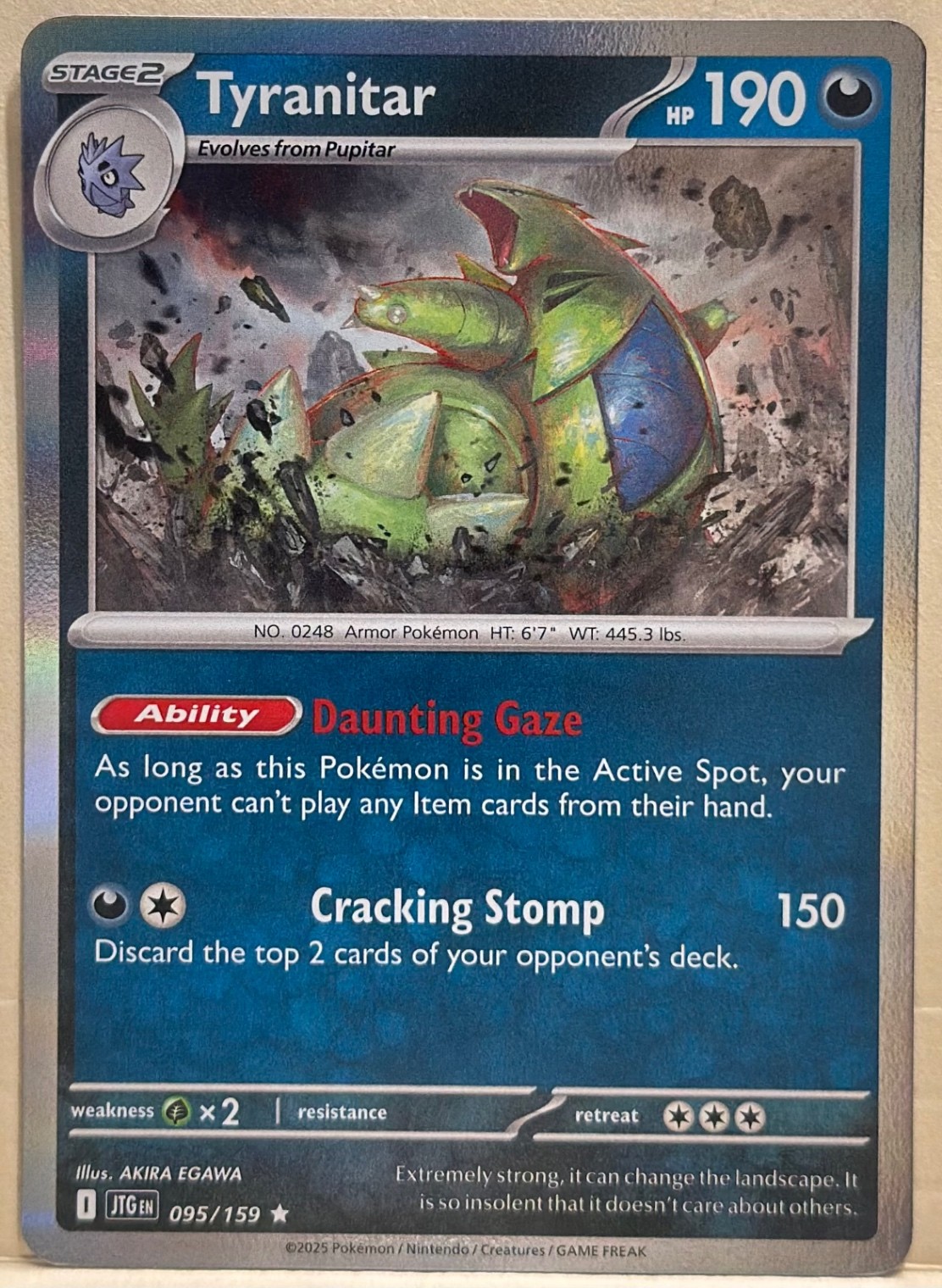 Tyranitar Holo - SV09: Journey Together 095/159 - NM Pokemon