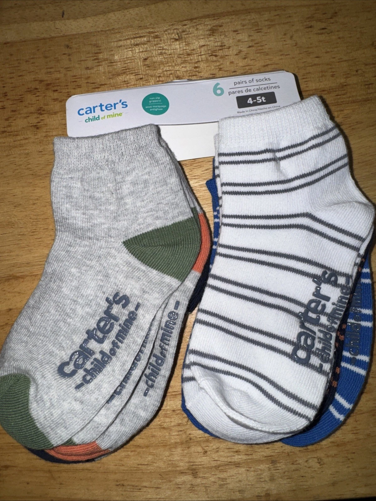 Carters Boy's Toddler 6-Pack No-Show Ankle Socks NN7 Multicolor 4-5T NWT
Opens in a new window or ta