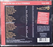 6098 ELLA FITZGERALD KARAOKE POCKET SONGS JUST TRACKS   CDGS LOT LONG DRIVE