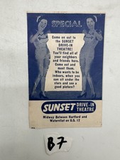 Sunset Drive-In Theatre Mailer Hartford Watervliet Michigan Double Feature